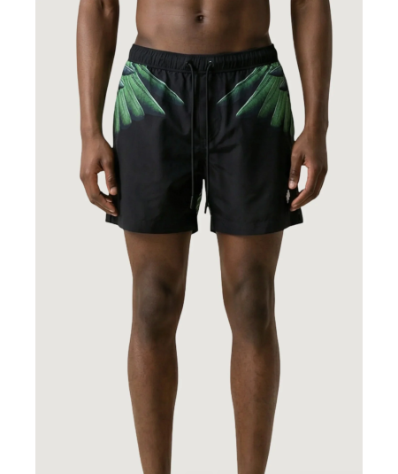 Shorts mare nero da uomo con stampa ali - County Of Milan