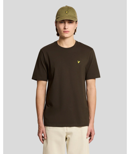 Cotton Crew Neck T-Shirt Ebony - Lyle & Scott