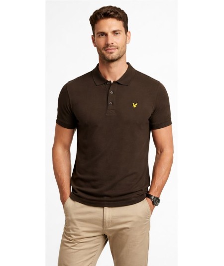 Cotton Polo Shirt Ebony - Lyle & Scott
