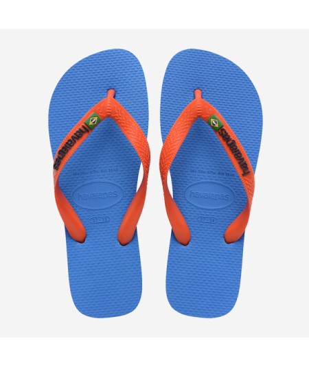 Havaianas Brasil Logo Blue/Orange